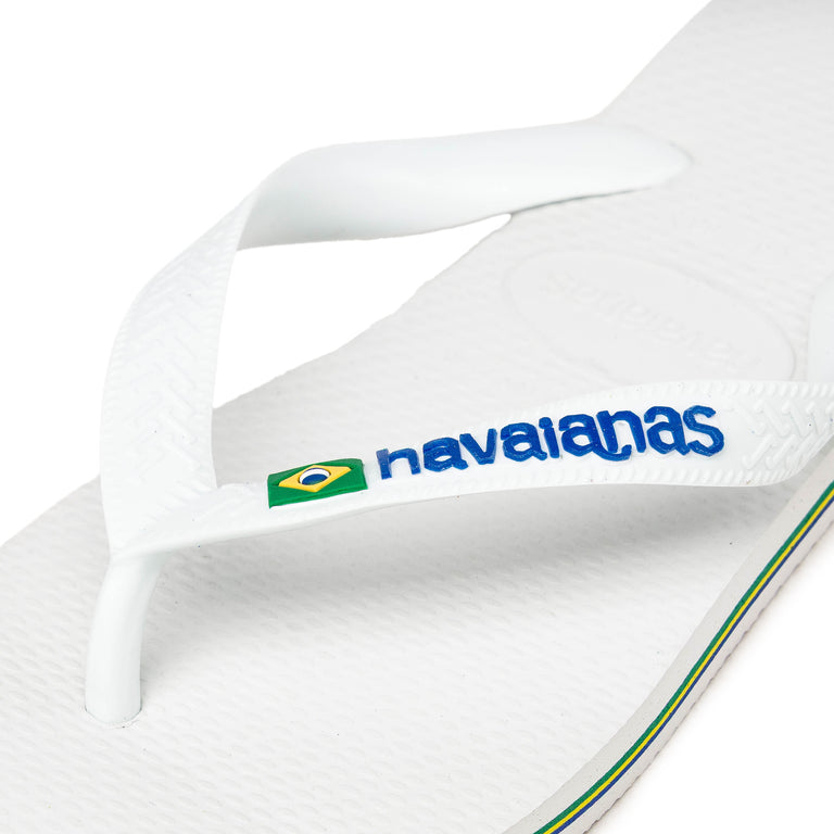 Havaianas Brasil Logo - 41-42 / White - 4