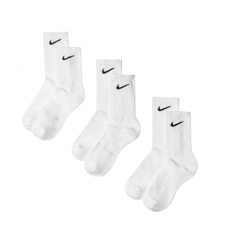 Nike Everyday Cushion Crew Socks 3 Pair - M / White
