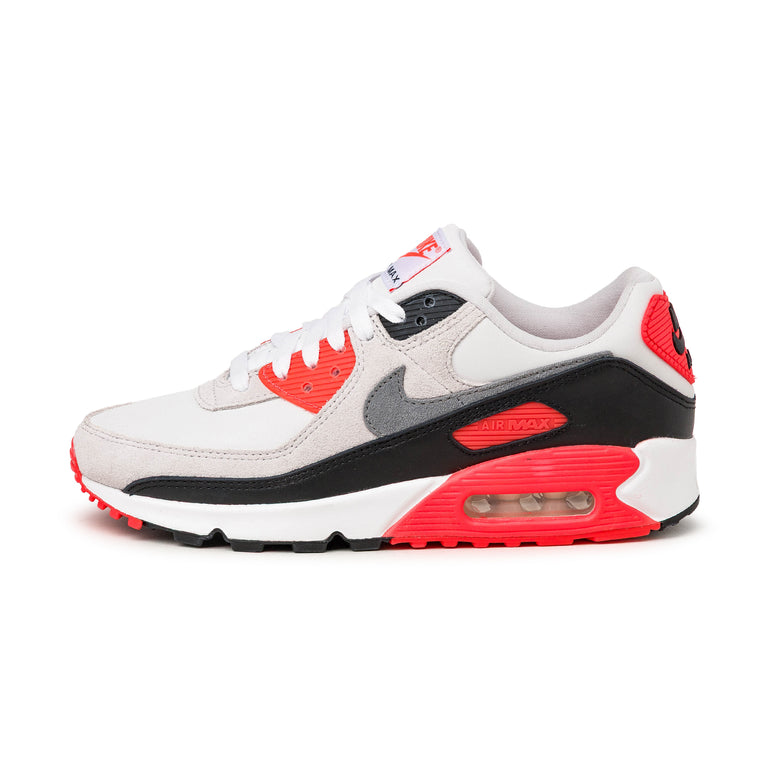 Nike Air Max 90 3M *Infrared* - 40 / White / Particle Grey / Light Smoke Grey / Black
