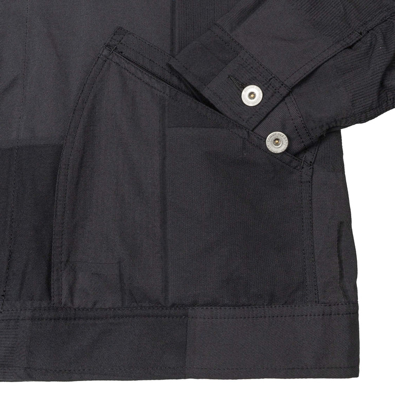 Comme des Garcons Homme Patchwork Field Jacket - M / Navy - 4
