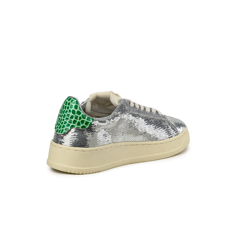 Autry Dallas Low W *Sparkling* - 39 / Silver / Green - 3