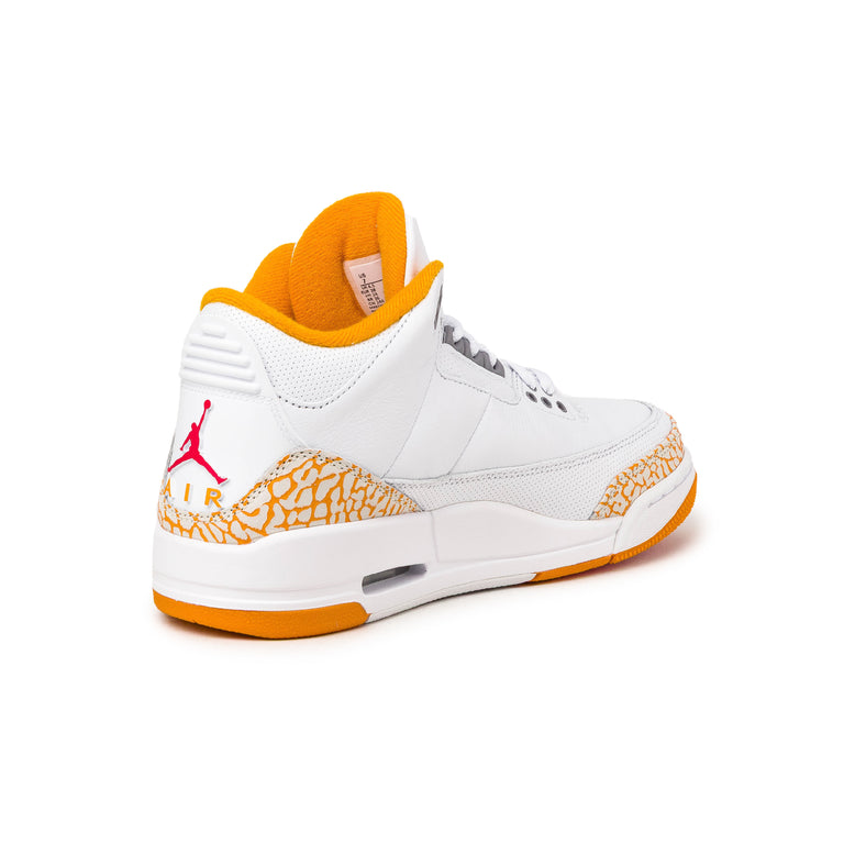 Nike Wmns Air Jordan 3 Retro *White and Orange Peel* - 36.5 / White / Multicolor - 6