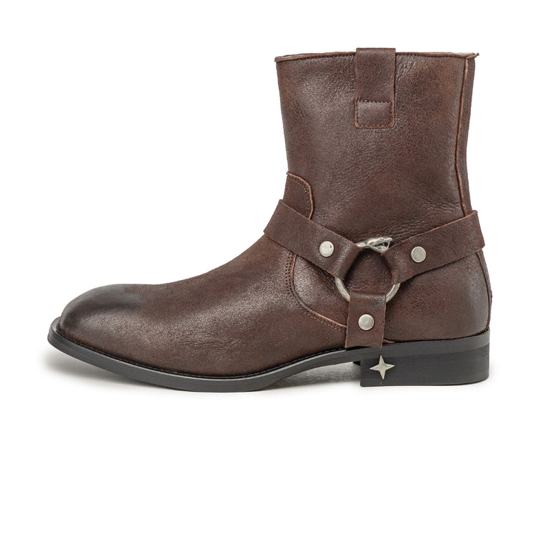 Duke + Dexter Harley Biker Boot - 41 / Brown Cracked
