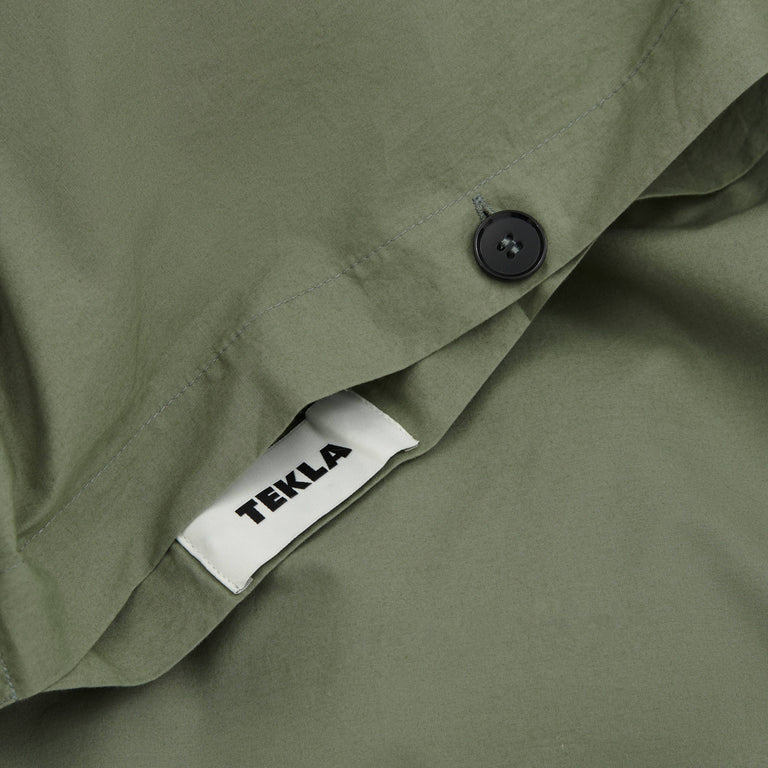 Tekla Duvet Cover - 140 x 200cm / Olive Green - 2