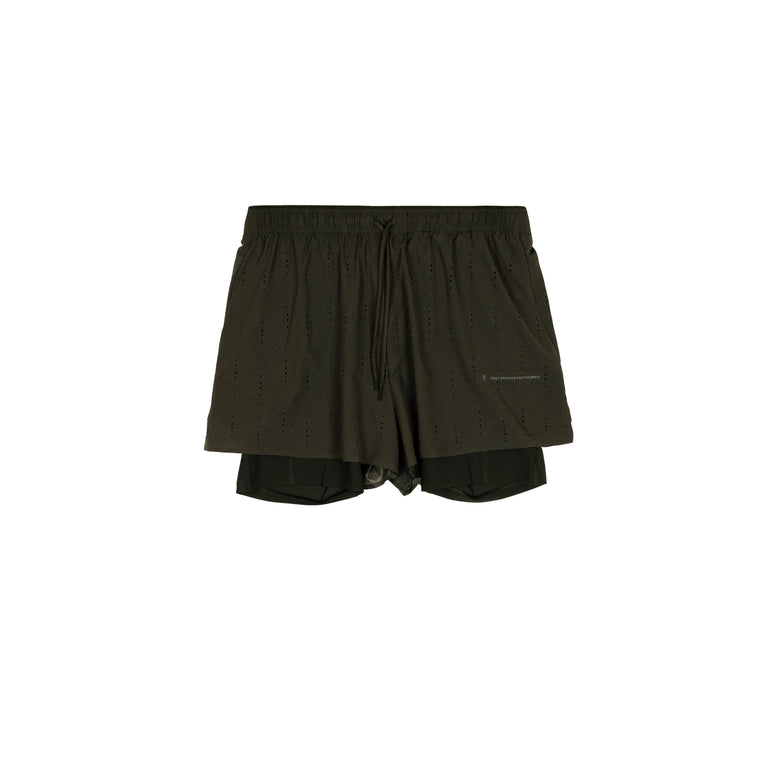 On x PAF Zero 2-in-1 Shorts - S / Molasses / Black

