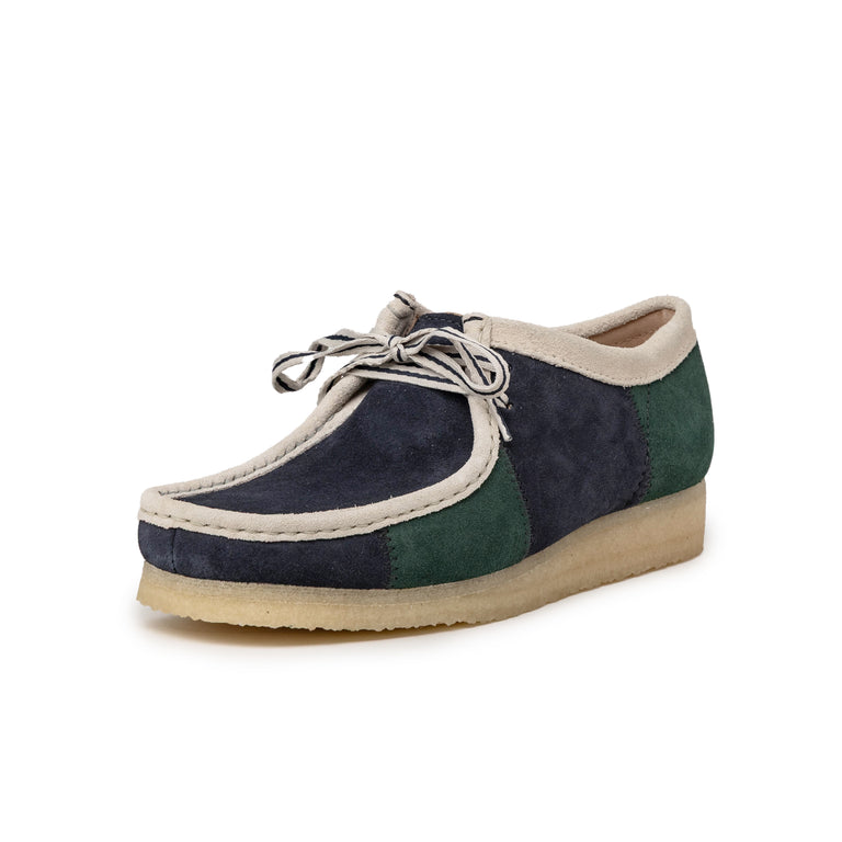Clarks Originals Wallabee - 41 / Blue / Green Stripe - 2
