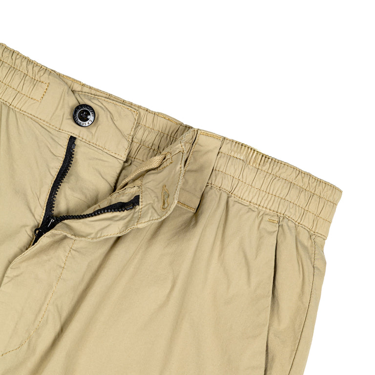 C.P. Company 50 Fili Stretch Cargo Shorts - 52 / Moss Gray - 3