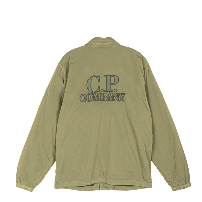 C.P. Company Chrome-R Zipped Lens Overshirt - L / Moss Gray - 2
