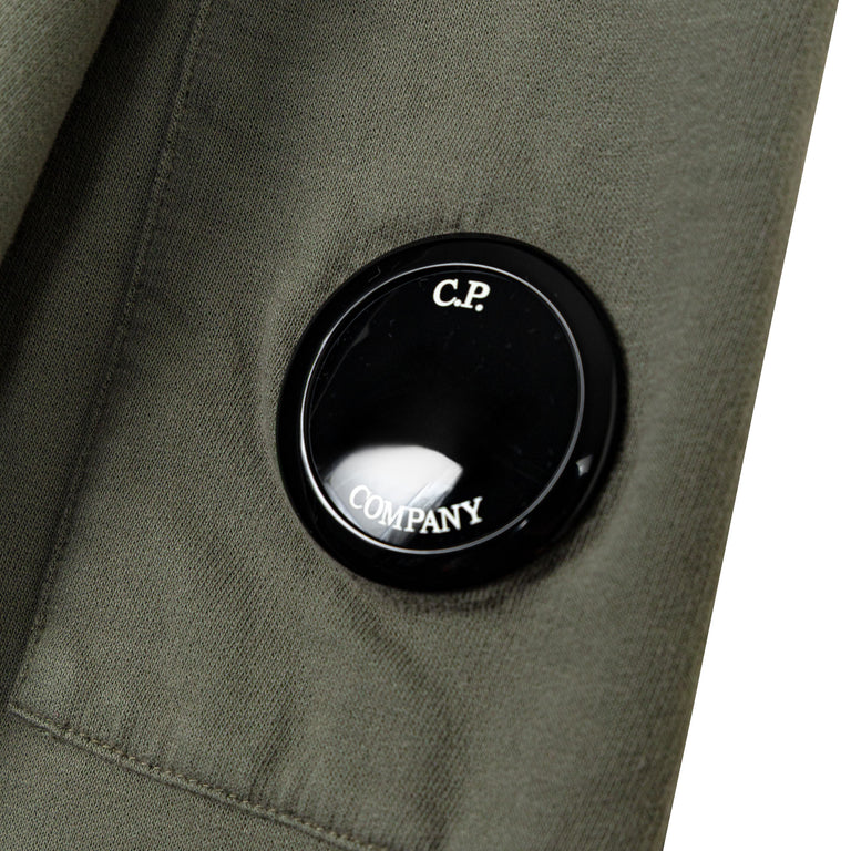 C.P. Company Light Fleece Half Zip Lens Sweatshirt - L / Gunmetal - 3
