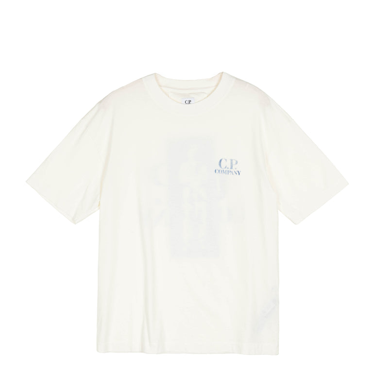 C.P. Company Jersey Comfort Logo T-Shirt - XL / Gauze White - 2