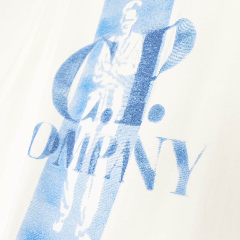 C.P. Company Jersey Comfort Logo T-Shirt - XL / Gauze White - 4