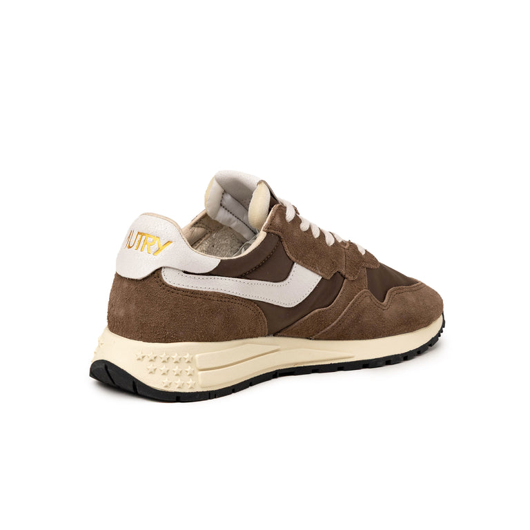 Autry Reelwind Low *Nylon / Cracked Leather* - 41 / White / Tundra - 3
