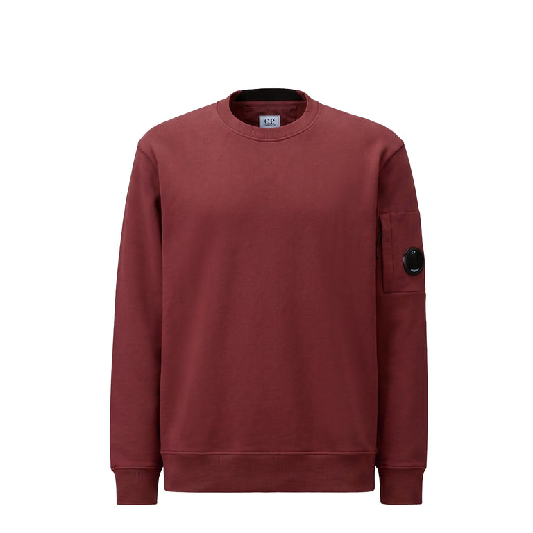 C.P. Company Diagonal Raised Fleece Crew Neck Lens Sweatshirt - L / Andorra - 1
