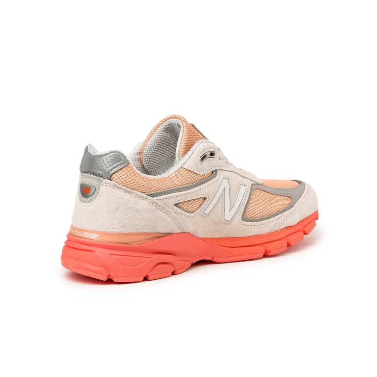 New Balance 990 v4 *Made in USA* - 39.5 / Moonbeam / Tangerine Heat / Dried Orange - 4