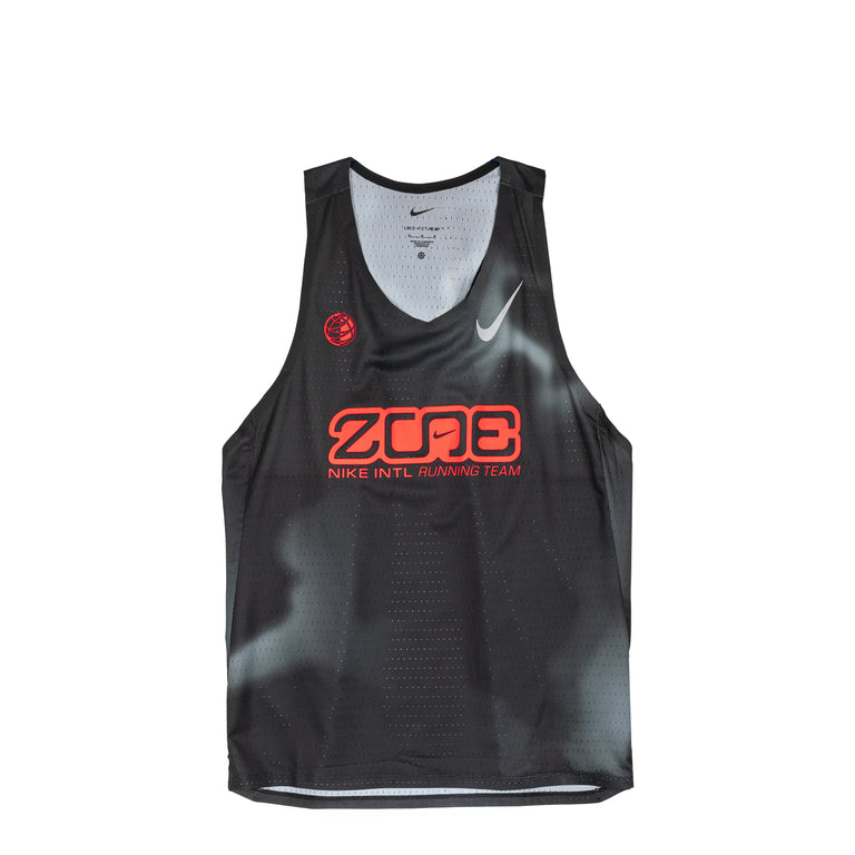 Nike AeroSwift Dri-FIT ADV-Running Singlet - XXL / Black / Dark Smoke Grey / Bright Crimson
