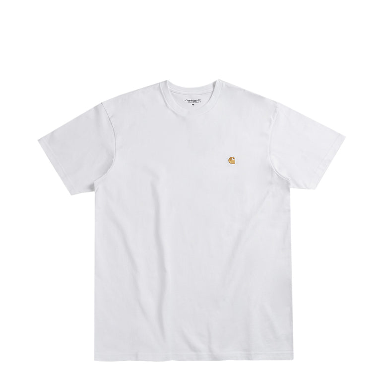 Carhartt WIP Chase T-Shirt - XXL / White / Gold
