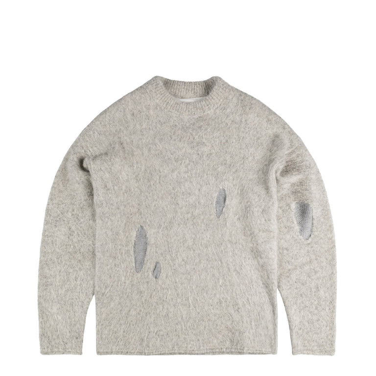 New Amsterdam Surf Association Alpaca Blend Crewneck - L/XL / Grey - 1
