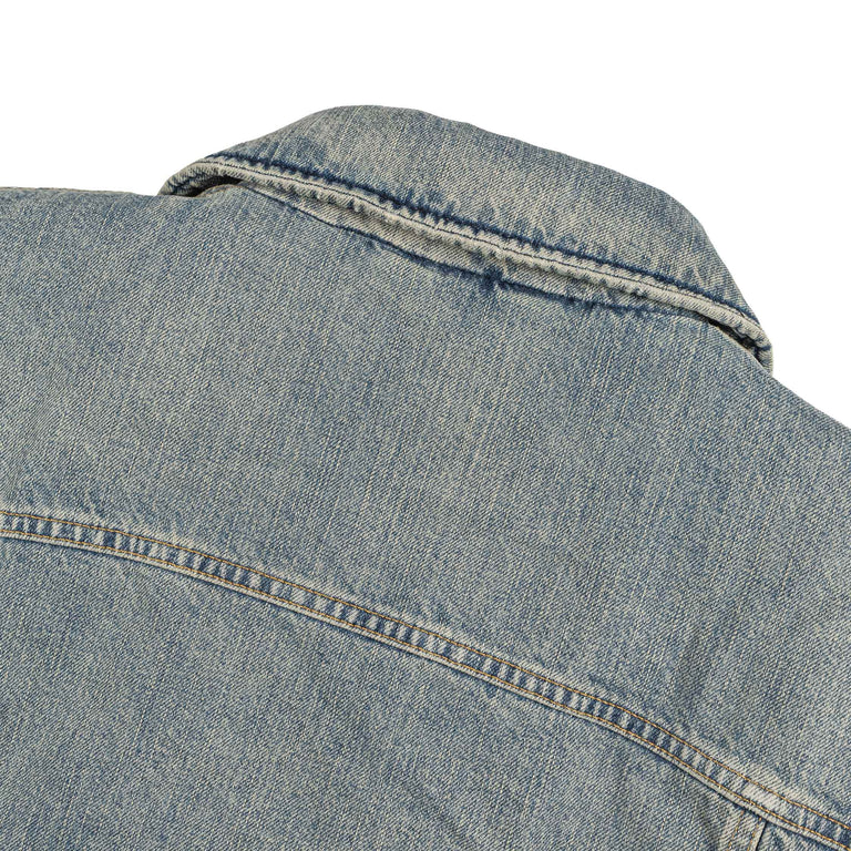 Martine Rose Padded Denim Jacket - XS / Blue Patchwork Wash - 5