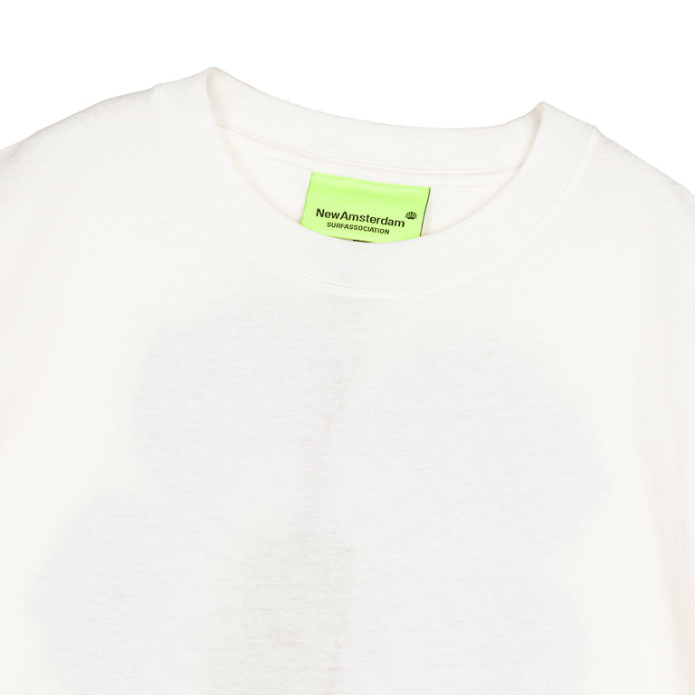 New Amsterdam Surf Association Hibiscus Tee - XL / Washed White - 4