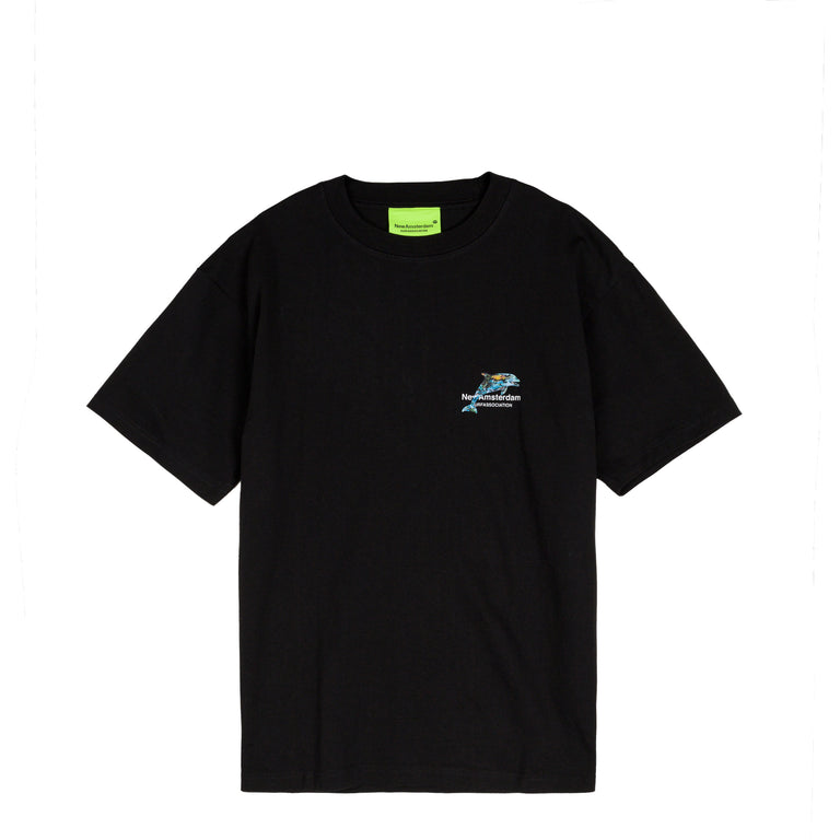 New Amsterdam Surf Association Dolphin Tee - S / Black - 2