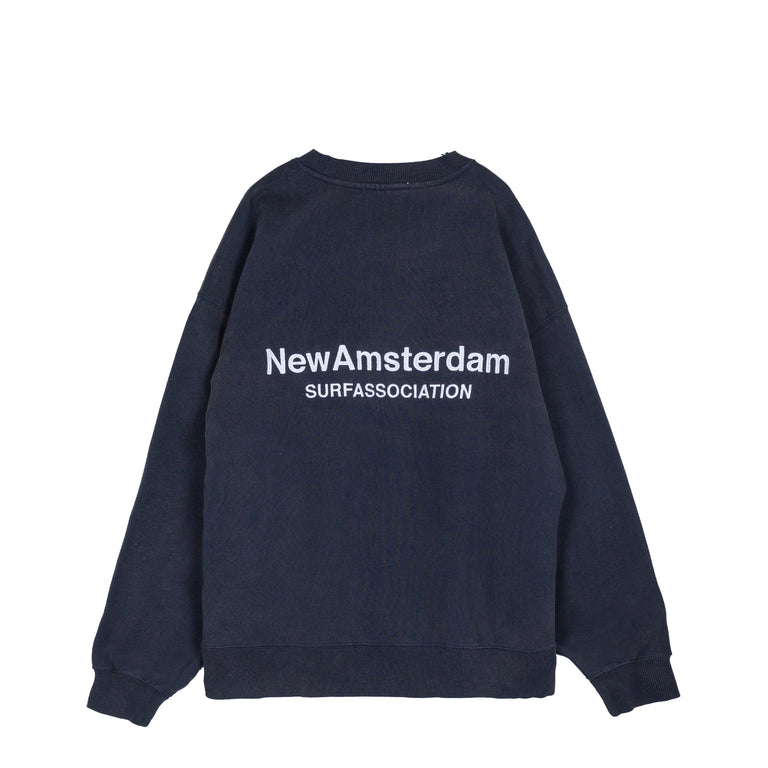 New Amsterdam Surf Association Logo Crewneck - M / Navy
