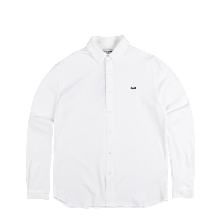 Lacoste Slim Fit Cotton Piqué Shirt - 42 / White
