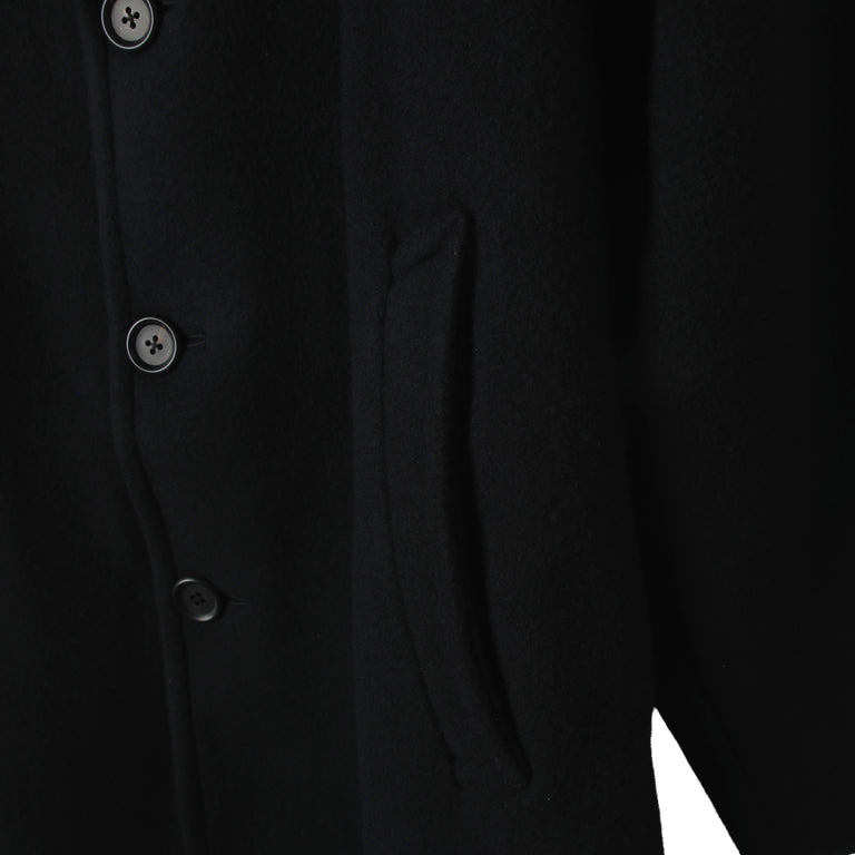 Farah Japan Long Chester Coat - XL / Black - 4