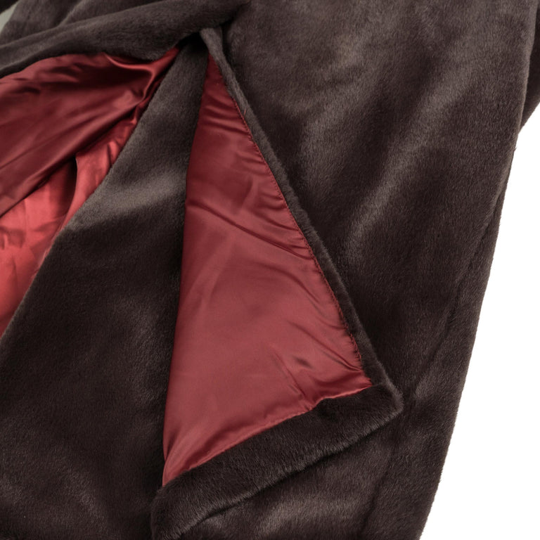 Drole de Monsieur Le Manteau Fourrure - S / Dark Brown - 6