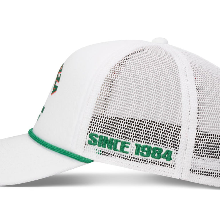 Nike	Jordan Rise Structured Trucker Cap - S/M / White/Court Green/Infrared 23 - 3