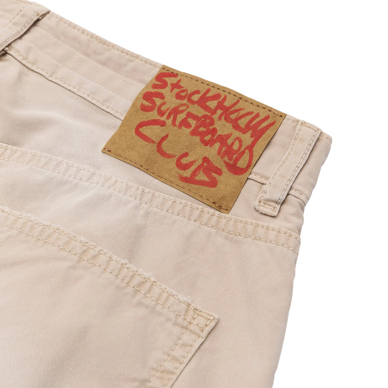 Stockholm Surfboard Club Ralf 5-Pocket Chino Trousers - XL / Beige - 4