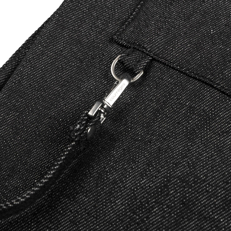 Courreges 2-Pocket Denim Pants - 36 / Black - 3
