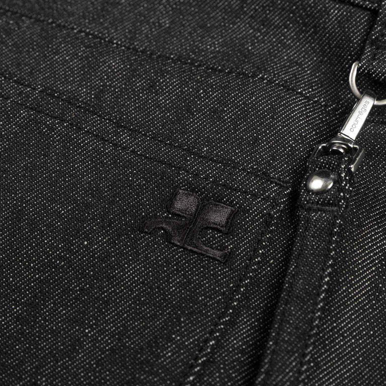 Courreges 2-Pocket Denim Pants - 36 / Black - 6