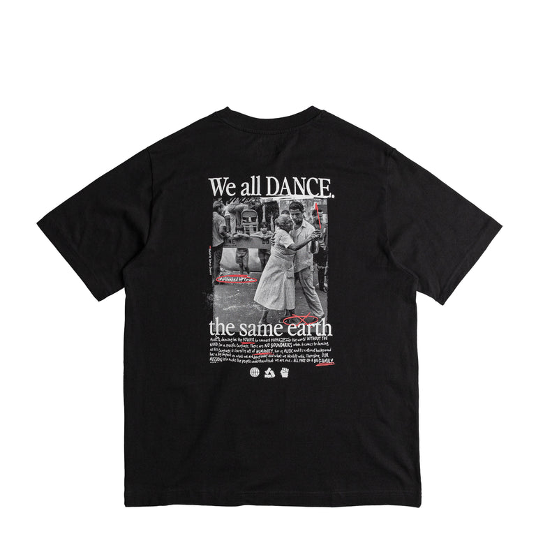 Asphaltgold We all dance the same Earth T-Shirt *united* - S / Black / White
