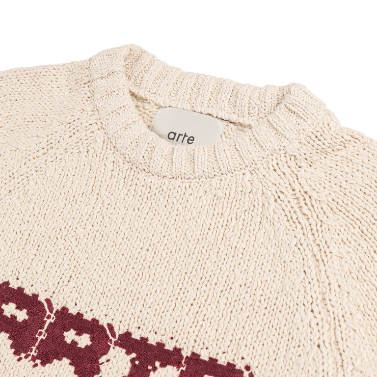 Arte Antwerp Pixel Front Knit - L / Cream - 2