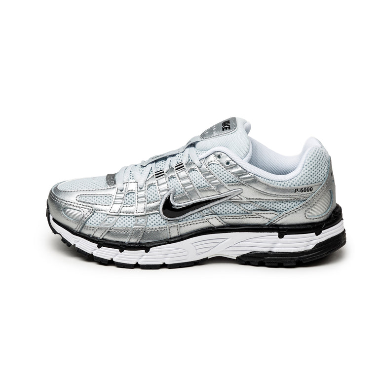 Nike Wmns P-6000 - 35.5 / White / Black / Metallic Silver
