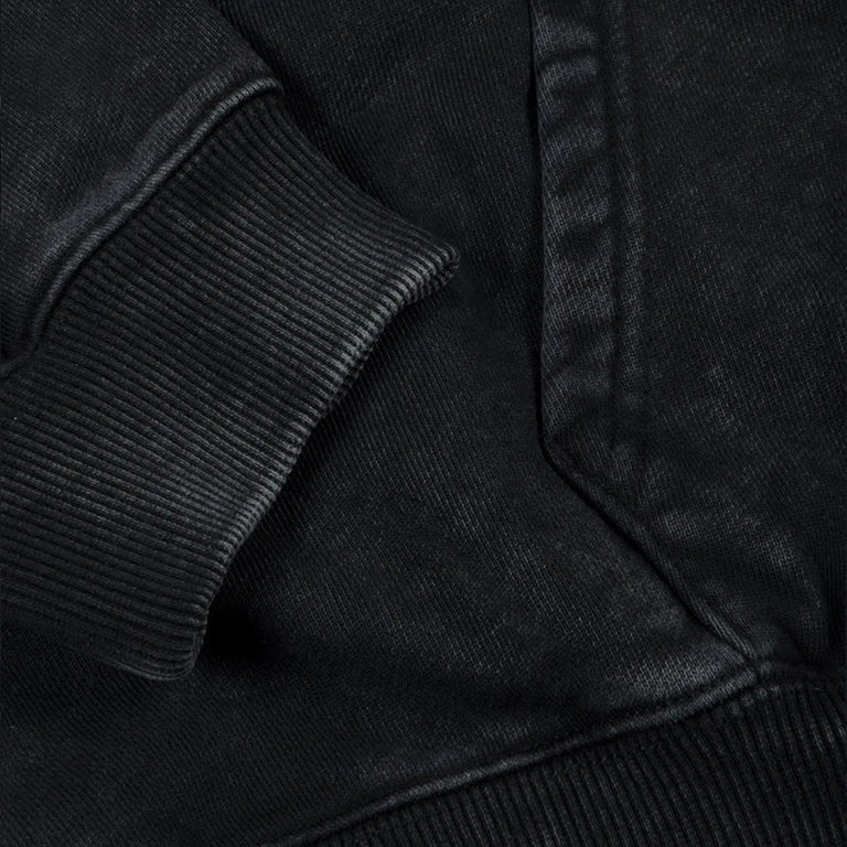 Patta Loopback Logo Zip Hooded Sweater - L / Moonless Night - 3
