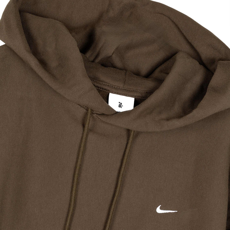 Nike	Solo Swoosh Hoodie - L / Dark Hazel /White - 2