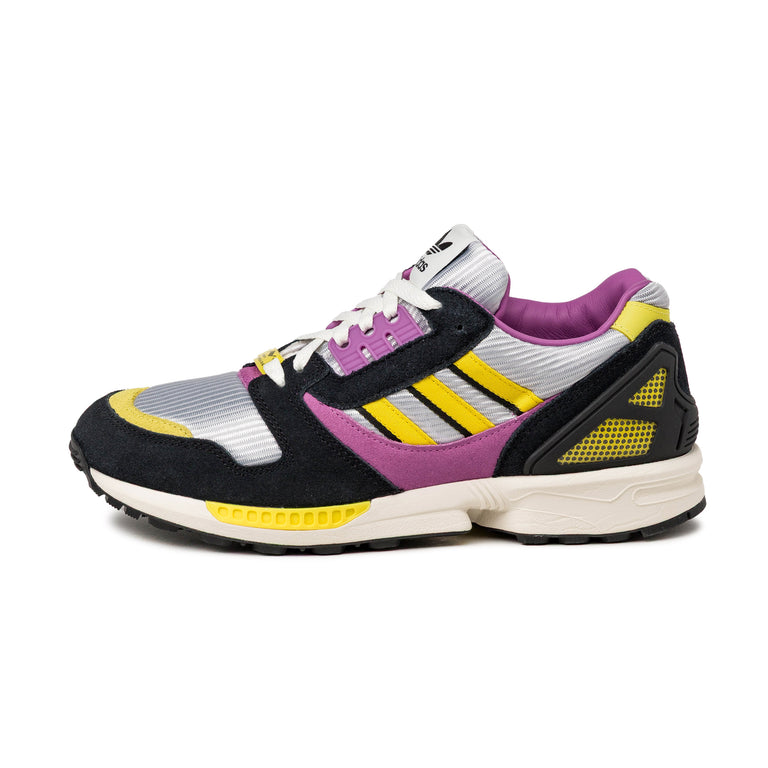 Adidas ZX 8000 *Made in Germany* - 43 1/3 / Core Black / Semi Pulse Lilac / Light Yellow
