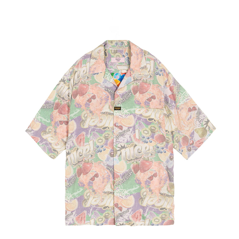 Martine Rose Boxy Short Sleeve Shirt - S / Multicolour Fruits
