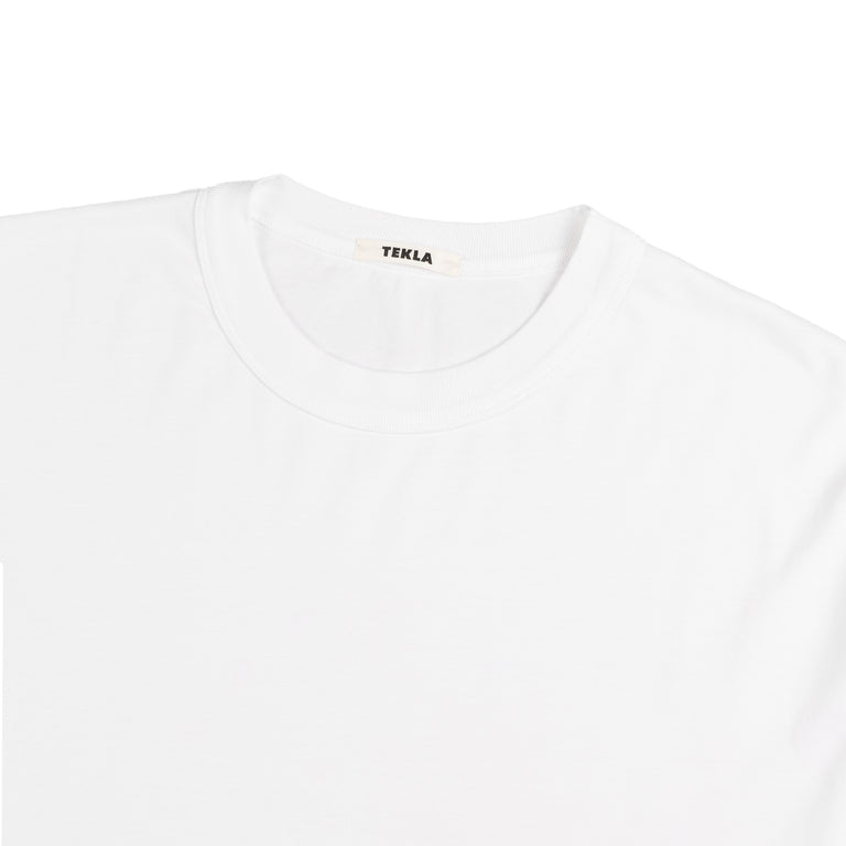 Tekla Long Sleeve Sleeping T-Shirt - XL / White - 2