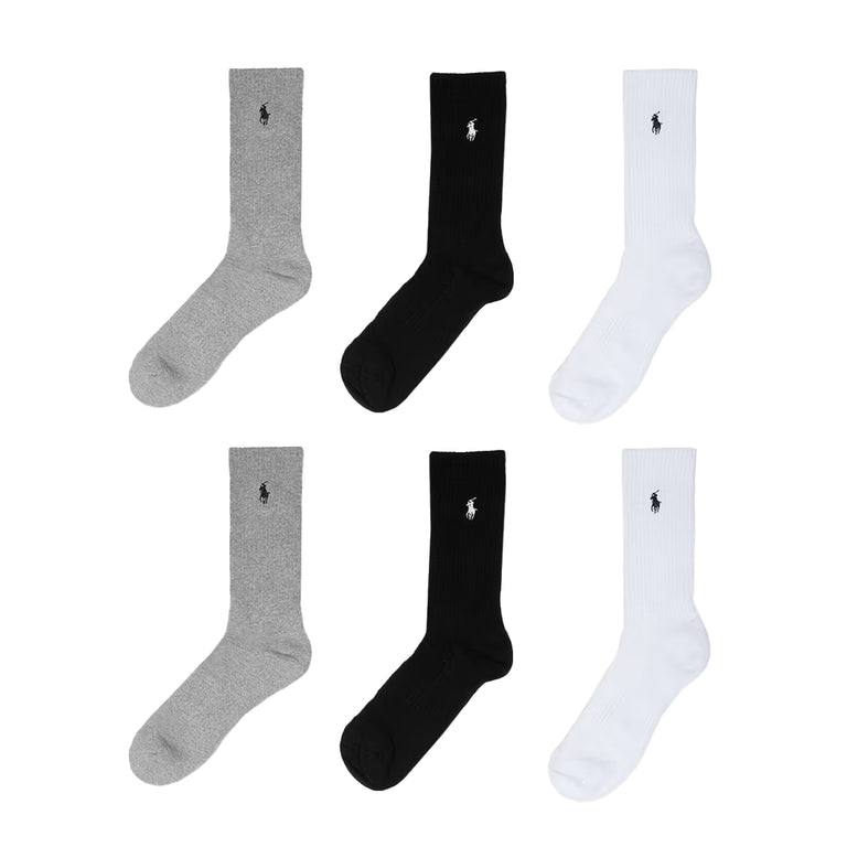 Polo Ralph Lauren Crew Socks 6 Pack
