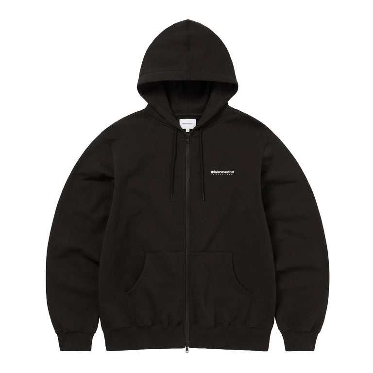 thisisneverthat	INTL. Logo Zip Up Hoodie - L / Off Black
