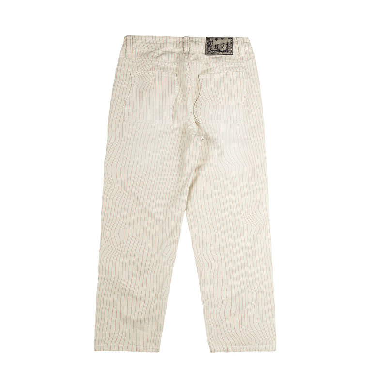 Dime Classic Relaxed Denim Pants - 28 / Warm White Striped - 2