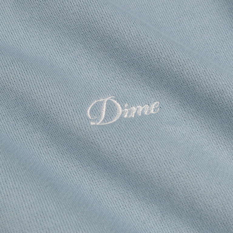 Dime Cursive Small Logo Crewneck - XXL / Blue Fog - 3