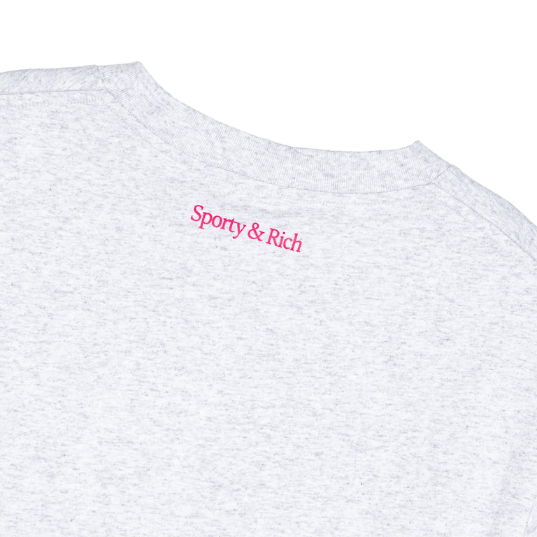 Sporty & Rich NY Motion T-Shirt - L / Heather Gray - 3
