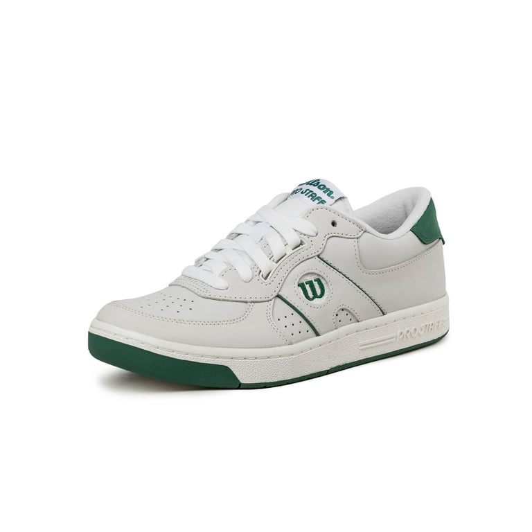 Wilson Pro Staff 87 Nubuck - 46 2/3 / White / White / Evergreen - 2