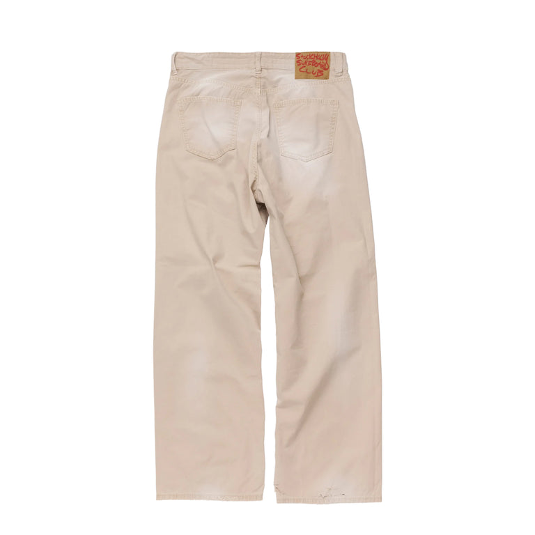 Stockholm Surfboard Club Ralf 5-Pocket Chino Trousers - XL / Beige - 2