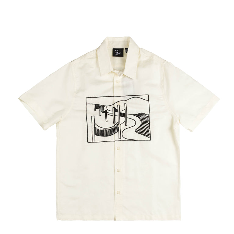 By Parra The Dunes Short Sleeve Shirt - M / Off White
