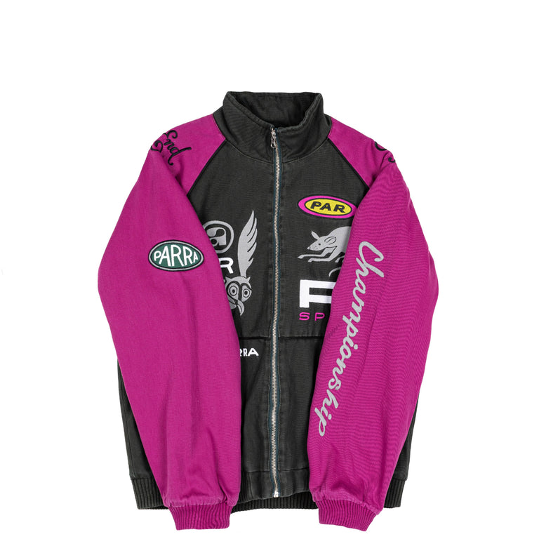 By Parra Owl Meets Rat Racing Jacket - L / Purple Pink - 3