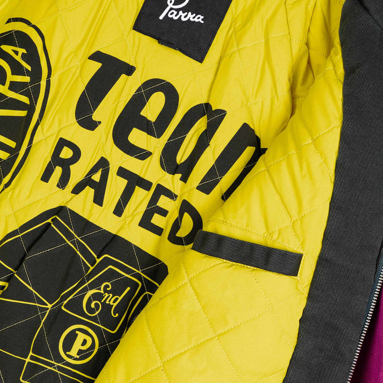 By Parra Owl Meets Rat Racing Jacket - L / Purple Pink - 7